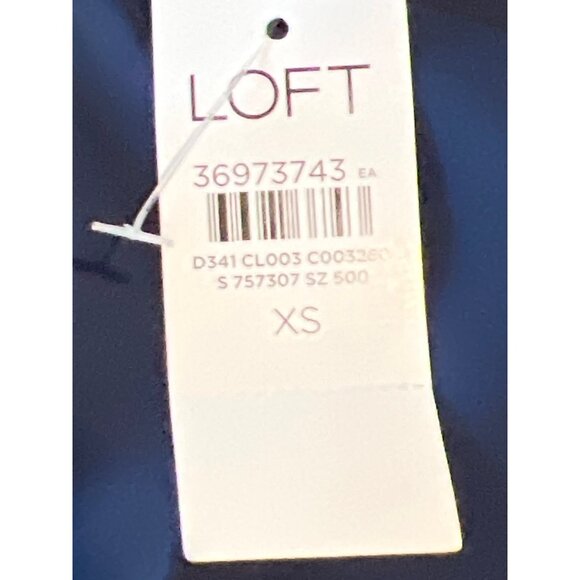LOFT Versa‎ Ponte Pocket Vest Navy Blue Size X Small NWT - Picture 5 of 9
